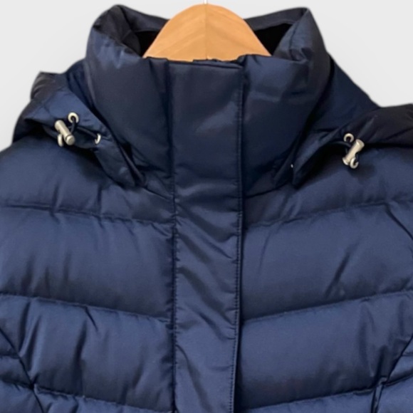Lands' End Classic Shimmer Down Long Coat | SP Small Petite 2-4 | Deep Sea | $75 - Picture 7 of 9
